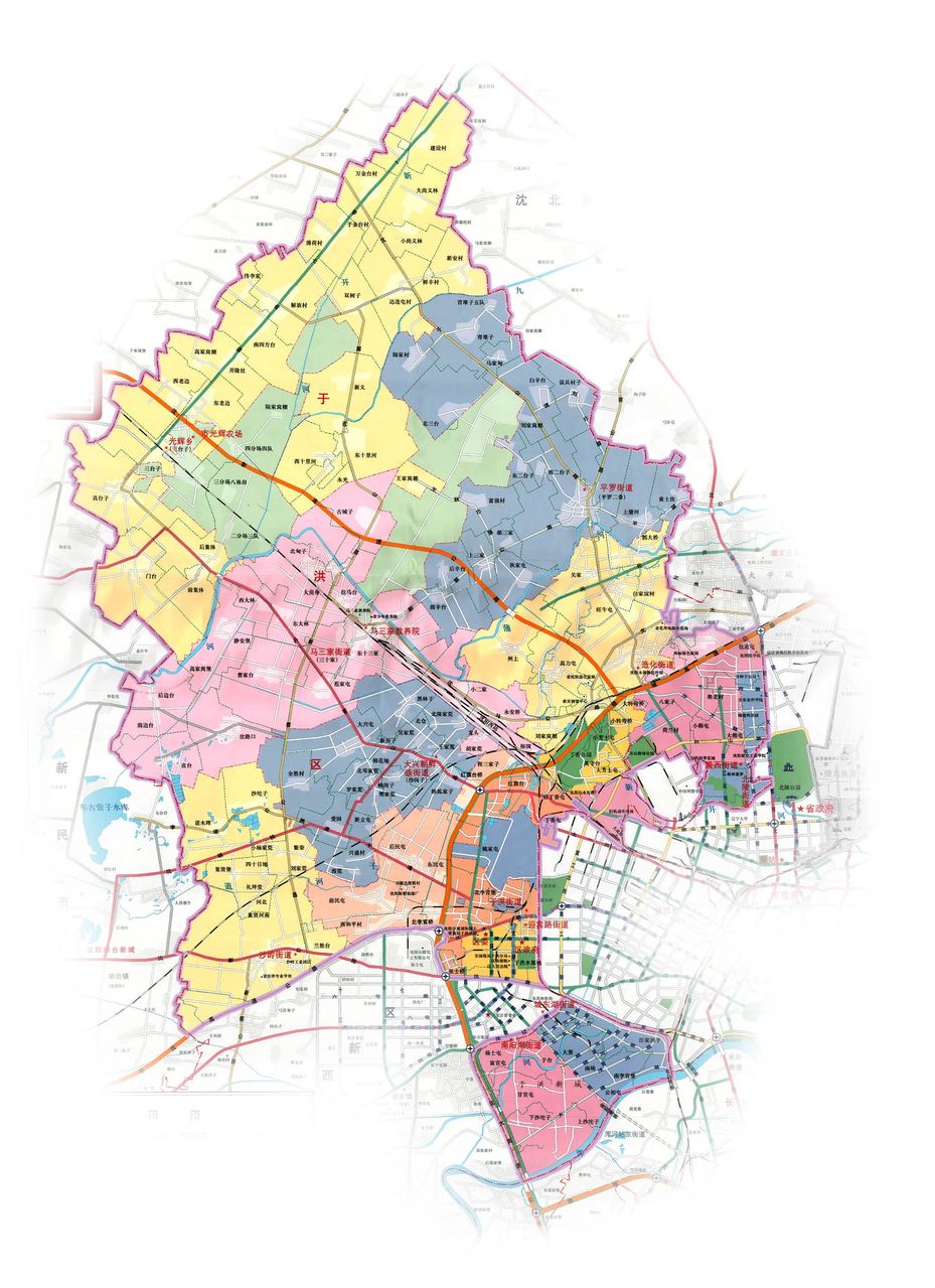 于洪区最新版地图揭示城市发展脉络