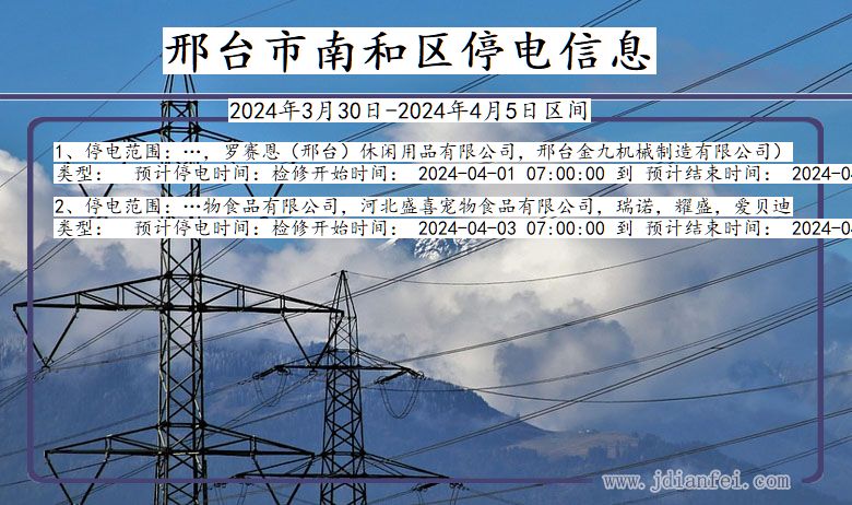 邢台最新停电通知及影响分析概述