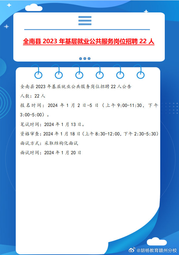 全南县审计局最新招聘公告详解